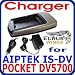 HQRP Replacement Battery Charger KIT for Kodak EasyShare LS420, LS433, LS443, LS633, LS743, LS753 with HQRP Black Mini Tabletop Tripod