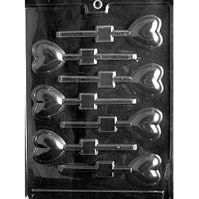 SMALL HEART LOLLY Valentine Candy Mold chocolate