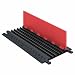 Guard Dog GD5X75-ST-O/B Polyurethane Heavy Duty 5 Channel Low Profile Cable Protector with  Standard Ramp, Orange Lid with Black Ramp, 36" Length, 16.9" Width, 1.25" Height
