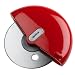 Zyliss Palm-Held Pizza Slicer, Red