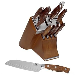 Chicago Cutlery 12-Piece Walnut Signature Forged Set by Chicago Cutlery