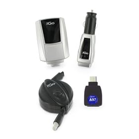 iGo Everywhere Kindle Wall (AC) as well as Auto (DC) Charger with Retractable Cable as well as Kindle 2/Kindle DX Tip in Pack