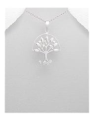 Tree Pendant Necklace In 92.5 Sterling Silver