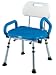 Swing Armrest Shower Chair, Blue Seat Cover