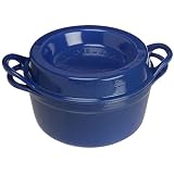 Le Creuset Enamled Cast-Iron 2-1/2-Quart Round Doufeu, Cobalt
