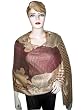 Rose Taupe Paisley Pashmina Shawl,Wrap Throw reversible