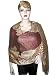 Rose Taupe Paisley Pashmina Shawl,Wrap Throw reversible