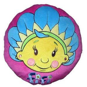 Character World Fifi & The Flowertots Head Pink Round Cushion