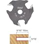 Freud 56-110 3/16-Inch 3-Wing Slot Cutter for 5/16 Router Arbor