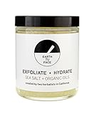 Earth tu Face - Organic Dead Sea Salt Body Scrub (8 oz / 236 ml)