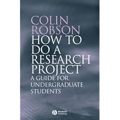 How to do a Research Project: A guide for undergraduate students