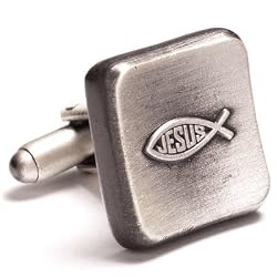 Icthus Christian Cufflinks