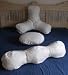 3 Piece Pillow Cover Set: Backrest, Head and Body Pillow Covers - 100% Cotton Patent Pending