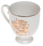 Mikasa Cameo Holly Bells Footed Mugs, Set of 4