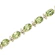 14K Yellow/White Gold 13 1/2 ct. Peridot Bracelet