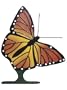 Full Color 30" Monarch Butterfly Garden Weathervane