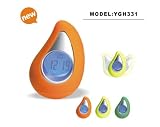 Camkx Orange Fantastic Fashion Talking Digital Clock: Temperature/Time/Touch light/Alarm, Can Touch to Activate talking and display. from Malaysia