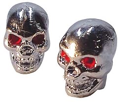 Trik Topz Boneless Skull Valve Caps pr. Chrome 123714