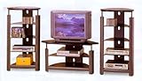 Black Finish Retro Entertainment Center