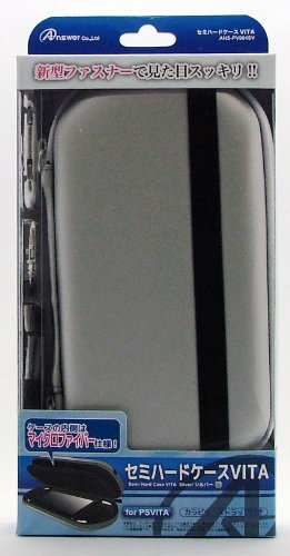 ANSWER PS VITA Semi-hard case [Silver] Light & Durable [JAPAN]