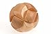 CHH 6101 3 Inch Wooden Soccer Ball Brain Teaser 3D Puzzle, Light Beige