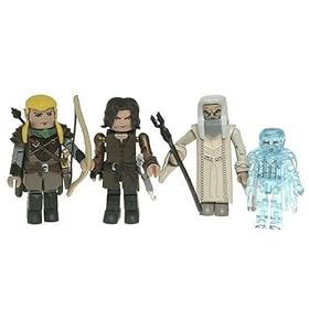 Lord of the Rings Minimates 4-Pack: Aragorn, Legolas, Saruman, Twilight Frodo
