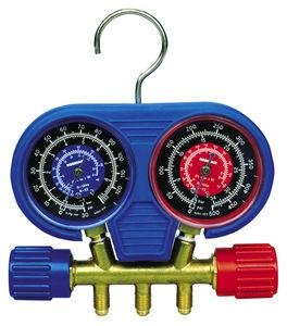 Robinair 41640 Side Wheel Manifold In Protective Holster with Enviro-Guard Hoses and Quick Seal Fittings