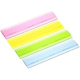 Deluxe Durable Plastic Eye Lighter Reading Guide Strip (4 pack) by Learning Loft