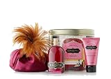 Kama Sutra Treasure Trove Gift Tin - Full Sized Honey Dust, Oil or Love & Pleasure Balm