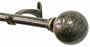 Window Curtain Rod / Drapery Rod 28 Inch - 48 Inch Ball Bronze W/gd