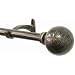 Window Curtain Rod / Drapery Rod 28 Inch - 48 Inch Ball Bronze W/gd