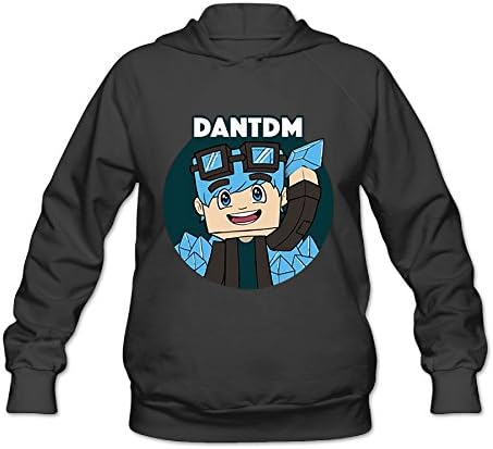 DEBIEW Women's TheDiamondMinecart DanTDM Hoodie Black
