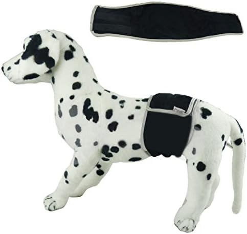 Pethobby Pet Male dog wraps Washable Diapers Health Pants for Training (XS, Black)
