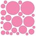 72 Flirt Pink Wall Dots Stickers Peel and Stick Wall Art