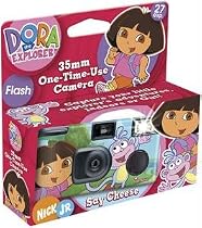 FUF7106240,DORA EXPLORER CAMERA,Extended flash range of 14,Continuous flash recharges in 5 seconds