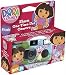 FUF7106240,DORA EXPLORER CAMERA,Extended flash range of 14,Continuous flash recharges in 5 seconds