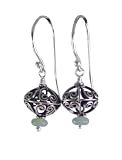 Green Earth Jewelry Oregon Opal & Bali Bead Earring