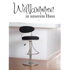 Willkommen in unserem haus Vinyl-Grafik Abziehbild Wandkunst Wandschmuck
