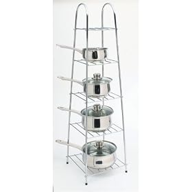 Chrome Saucepan Stand