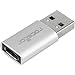 Rocstor USB Data Transfer Adapter - Type C Female USB - Type A Male USB - White Male Adapter White