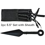 3pc 5.5" Throwing Kunai Warrior Set with Sheath Naruto Throwers