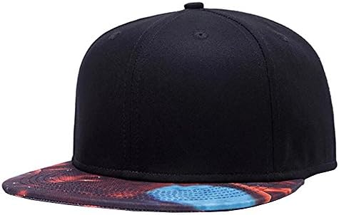 Unisex Hiphop Punk Rock Canvas Floral Flat Panel Brim Baseball Snapback Cap Hat