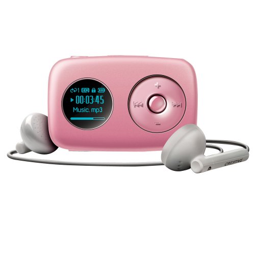 Creative Zen Stone Plus 2 GB MP3 Player with Built-in Speaker and Clip (Pink)