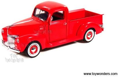 Motormax Premium American - Ford Pickup (1940, 1/18 scale diecast model car, Red) 73170 diecast toys cars