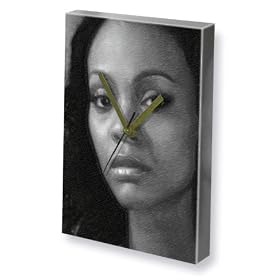 ZOE SALDANA - Canvas Clock (A5 - Signed by the Artist) #js002