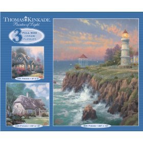 41RNvTUa3GL Thomas Kinkade 3 in 1 Puzzle
