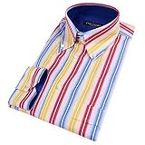 Forzieri Multicolor Striped Button-down Cotton Dress Shirt