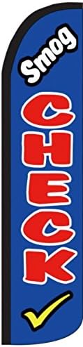 Smog Check Swooper Windless Flag (2.5ft x 11.5ft)