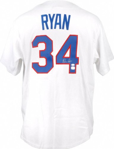 Nolan Ryan Autographed Jersey | Details: Texas Rangers, 1993, Majestic
