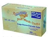 Dish Wash Cloths 20 Clothes Orange Scented Disposable